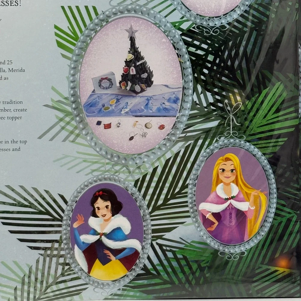 Disney Princess Enchanted Christmas Official Pop-Up Advent Calendar 25 Ornaments